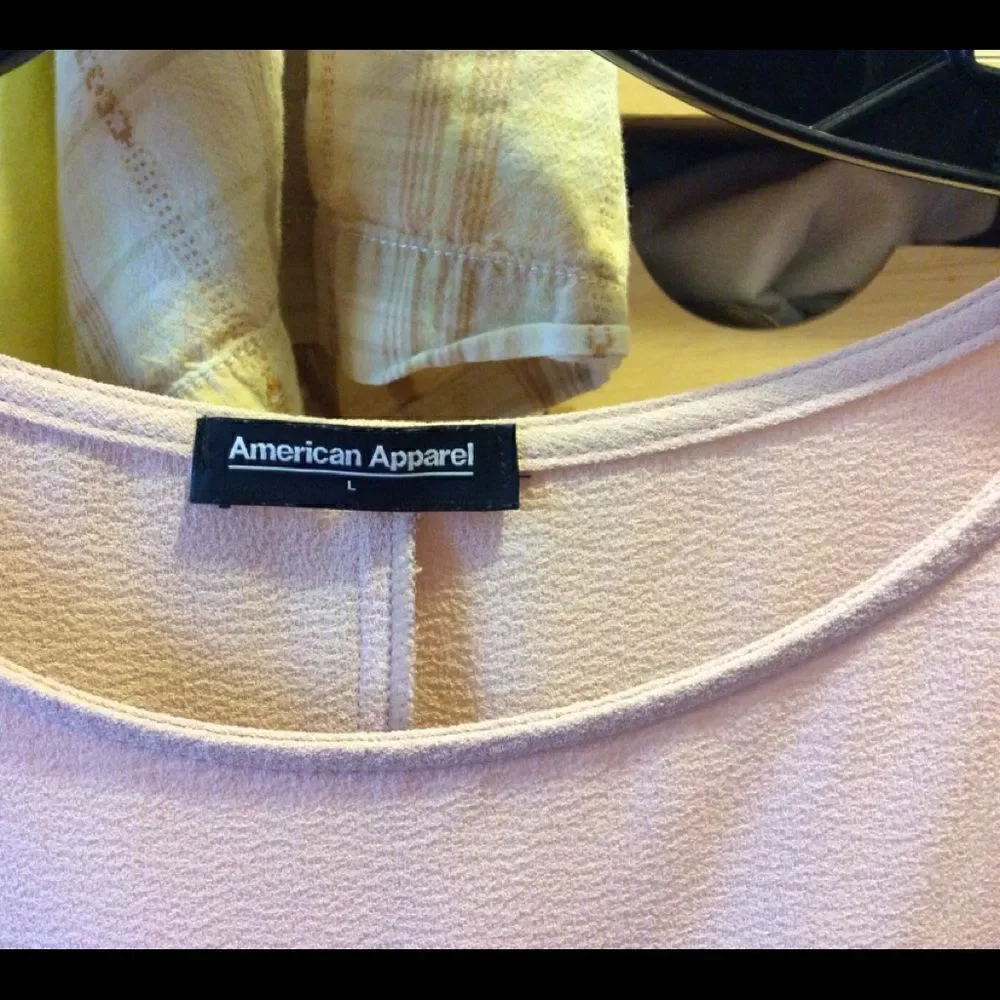 American Apparel pale pink Shift dress size large